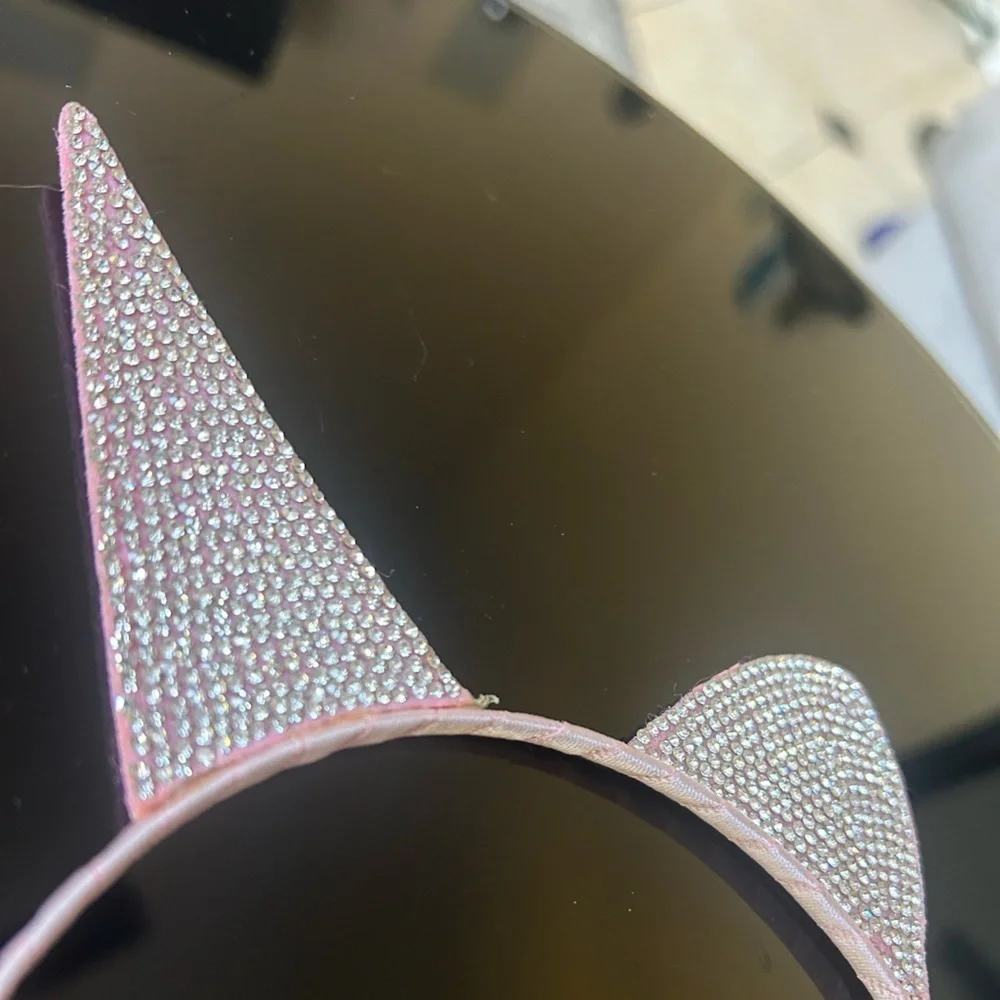 Set Of 4 Colorful Sparkly Headbands 2 With Kitty Ears & 2 Unicorn Horns